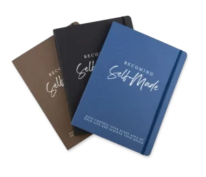 Self-Made U planners in black, blue and brown
